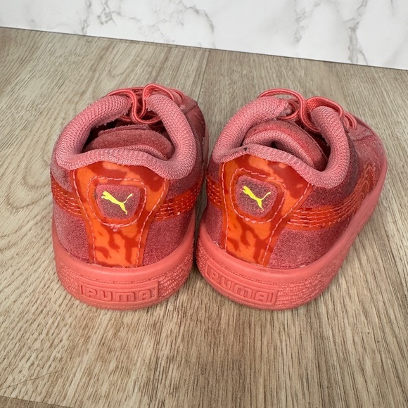 PUMA Suede Sneakers Toddler Size Pink Athletic Shoes Casual Sneakers - Picture 5 of 6